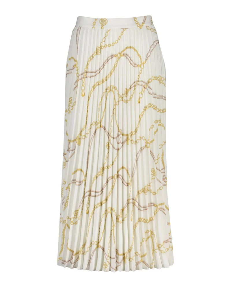 غانت Printed Pleated Midi Skirt